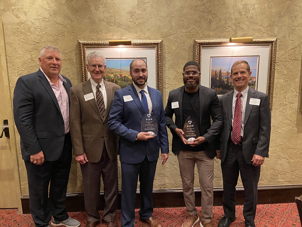 2024 SIOR MOKS Scholarship Recipients Ricardo Lopez and Jordan Douglas